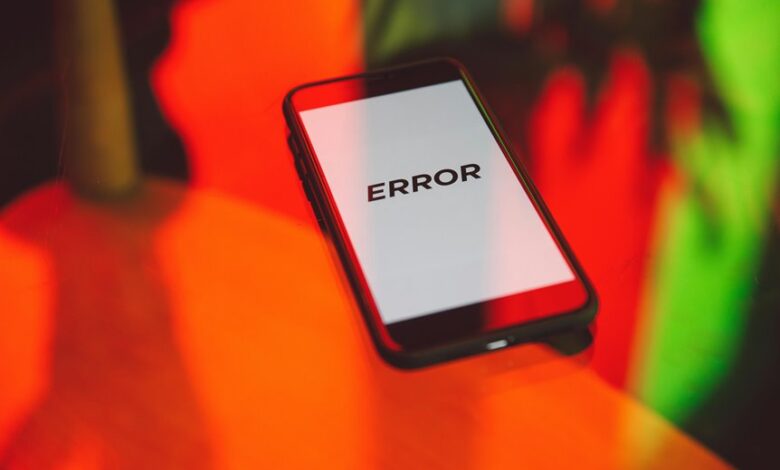 error causes and fixes